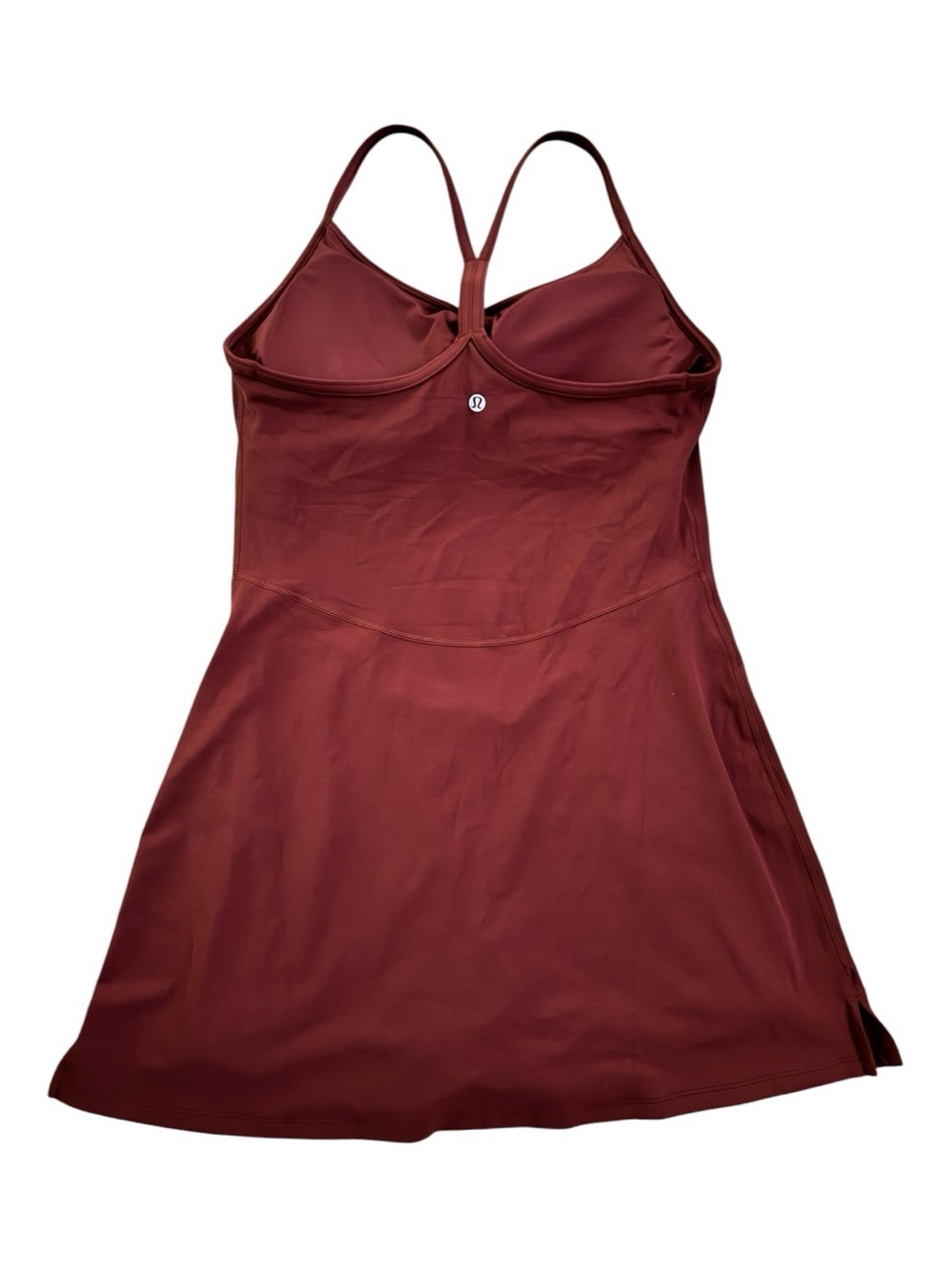 Lululemon Flow Y Dress Cranberry Charm NWT Built-In Shorts B/C Cup - Picture 7 of 16